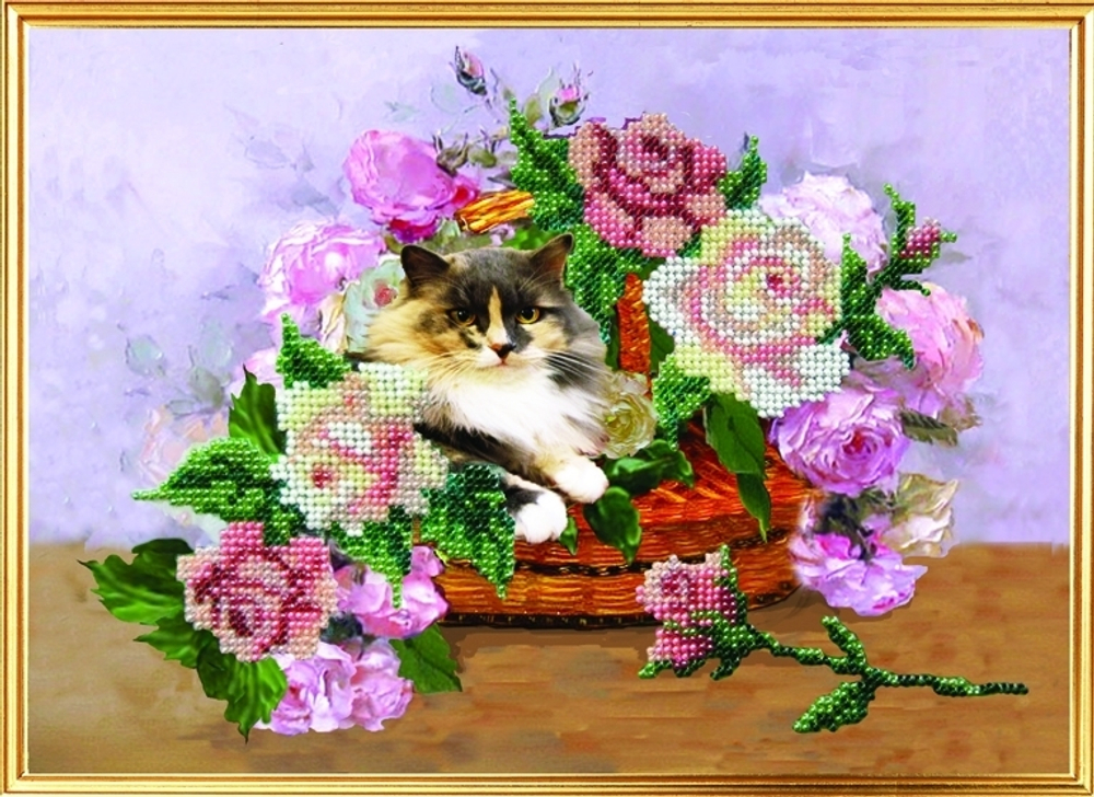 "Сюрприз" в букете"-088ЦВ вышивка