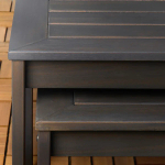 Комплект столов, 2 шт. - IKEA ИКЕА ÖRSKÄR, темно-серый