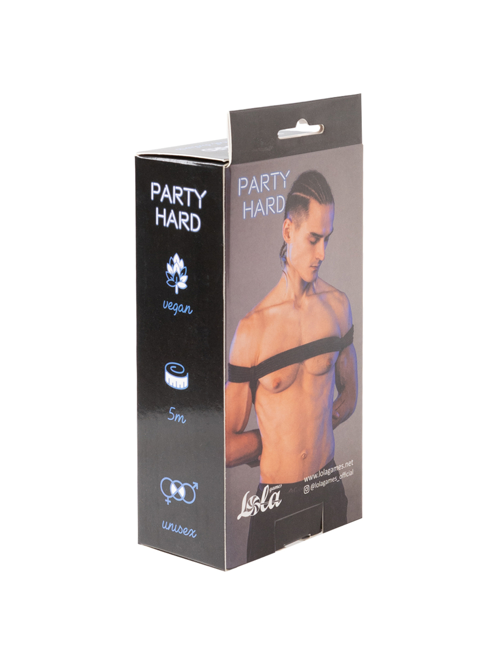 Веревка Party Hard Do Not Disturb Black, 5м