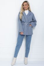 Пальто- пиджак (серо-голубое) П11549 LT Collection
