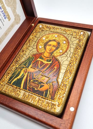 Икона. Пантелеймон Целитель. 100 х 150 мм