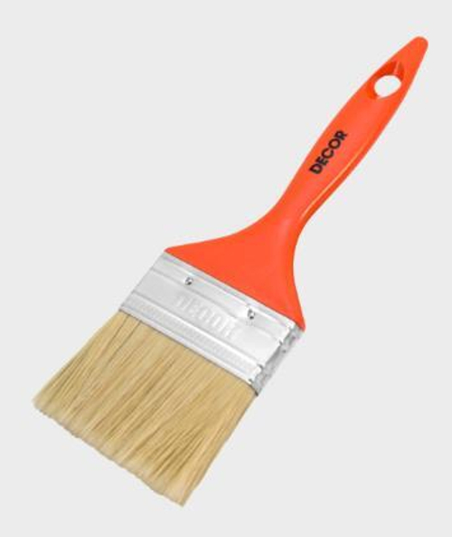 Кисть плоская  PROFI   35мм  универ., светлая, смешанная щетина, пластм. ручка/770-038