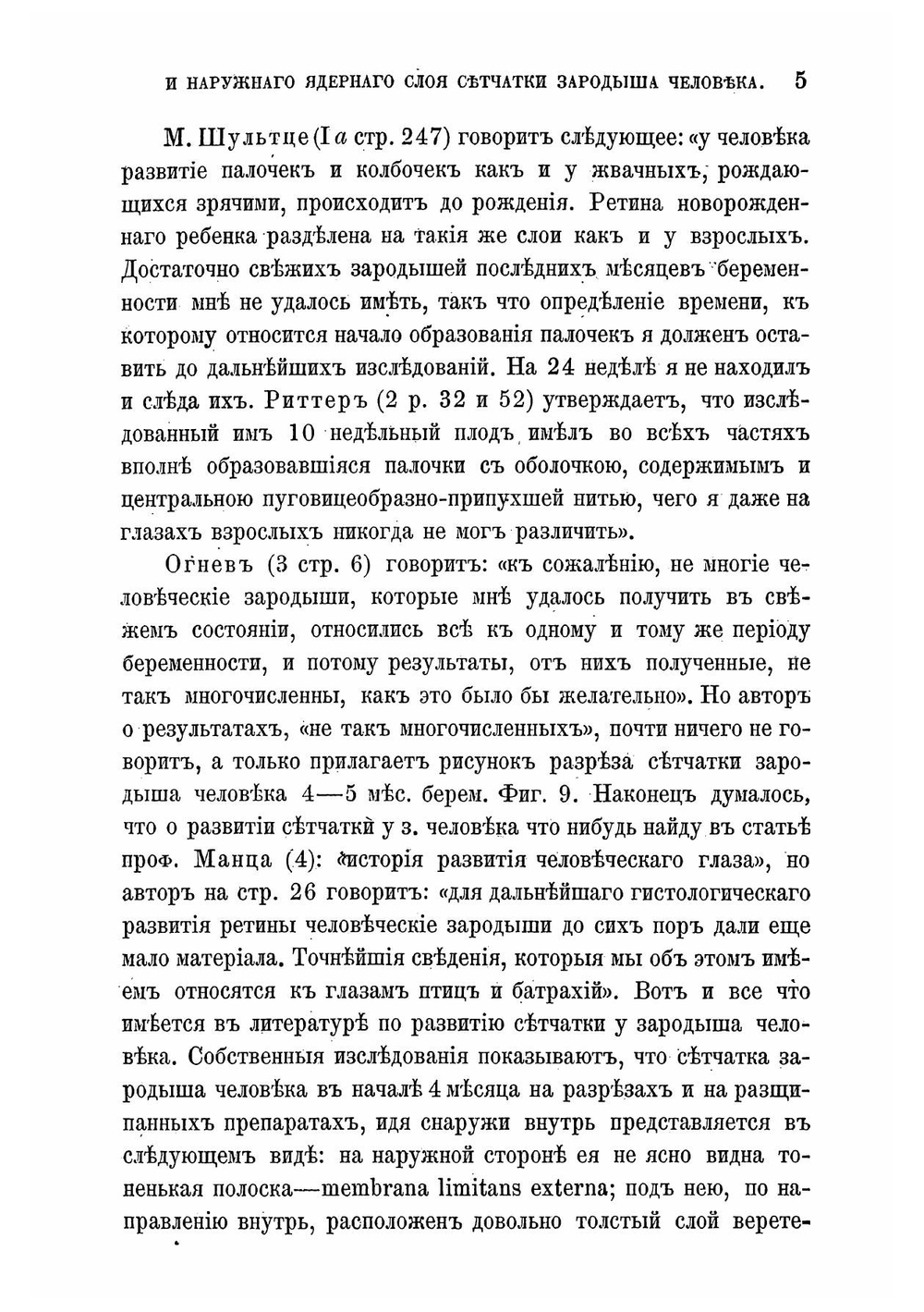 Развитие палочек, колбочек и наружного ядерного слоя в сетчатке зародыша человека | Костенич Иерофей Васильевич