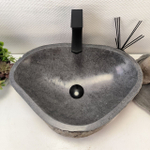 Раковина из речного камня RS-63571 (53*38*16) 0122