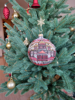 Шар стеклянный "Исакиевский собор",  ручная роспись