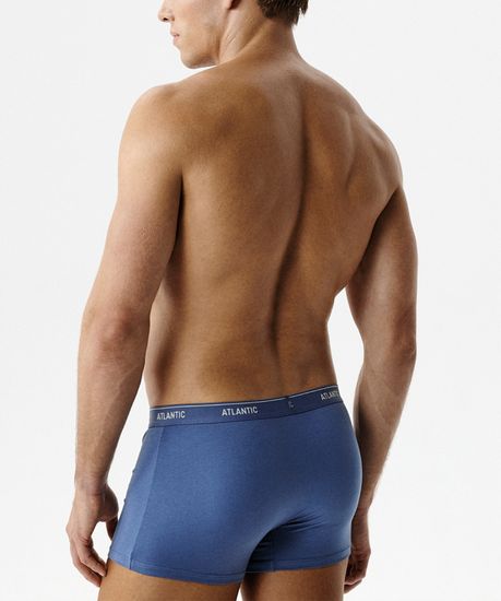 Трусы мужские боксеры (2шт), Atlantic 2RMH-011, хлопок, деним + темно-синий