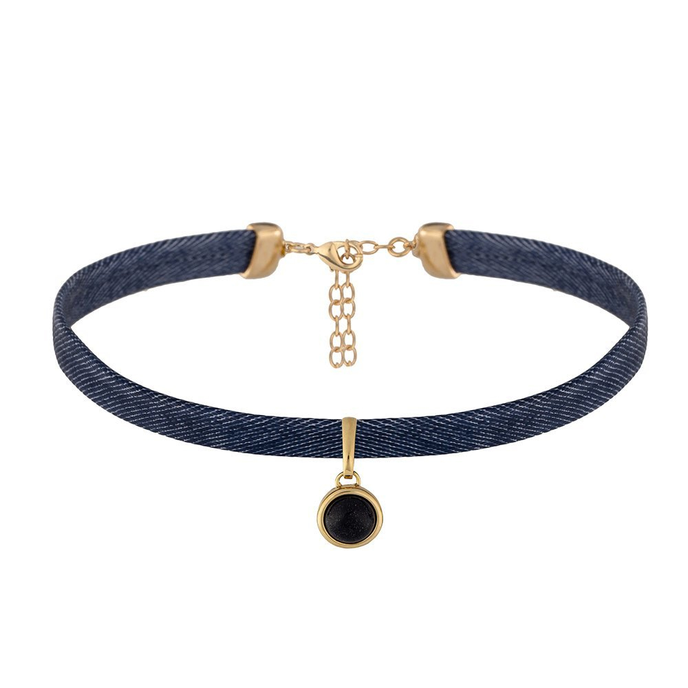 Чокер Possebon Blue Aventurine B0113.23 BL/G