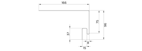 Околооконная планка FineBer Classic Color Белый 3050 мм
