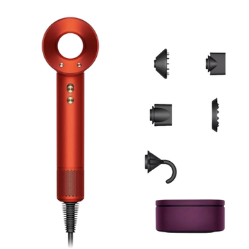 Фен Dyson Supersonic HD08 Gift Edition (Topaz / Orange) с кейсом EU (Наша вилка)