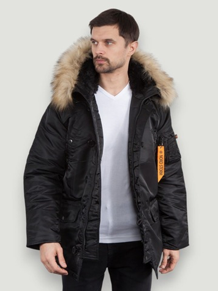 Куртка Аляска N-3B Husky II Nord Storm (черный - black/black)
