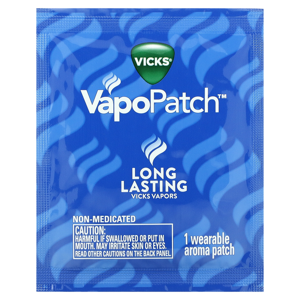 Vicks, VapoPatch, Soothing Vapors, 5 патчей с ароматом для ношения