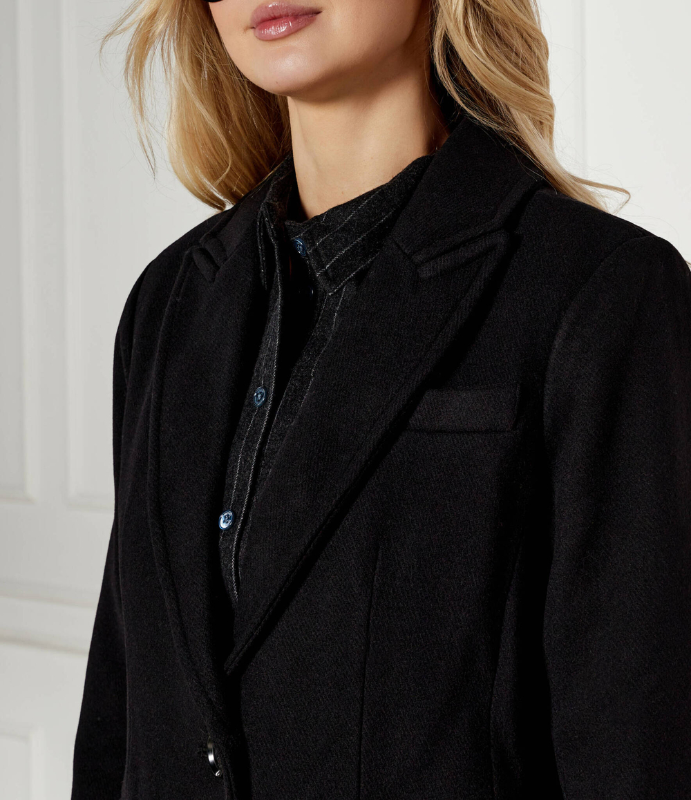 шерстяное пальто Michael Kors - черный(77B6781M12)