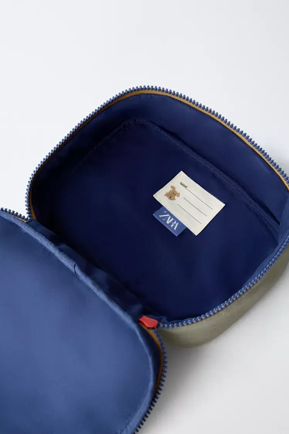 ZARA НЕСЕССЕР «СОБАЧКИ», БЕЖЕВО-КОРИЧНЕВЫЙ