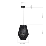 Светильник подвесной ETTAN E27 1х40W