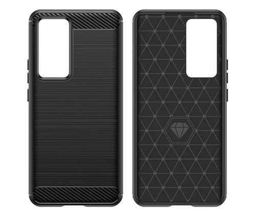 Чехол защитный красного цвета для смартфона Xiaomi Mi 12T и Mi 12T Pro, серии Carbon (в стиле карбон) от Caseport