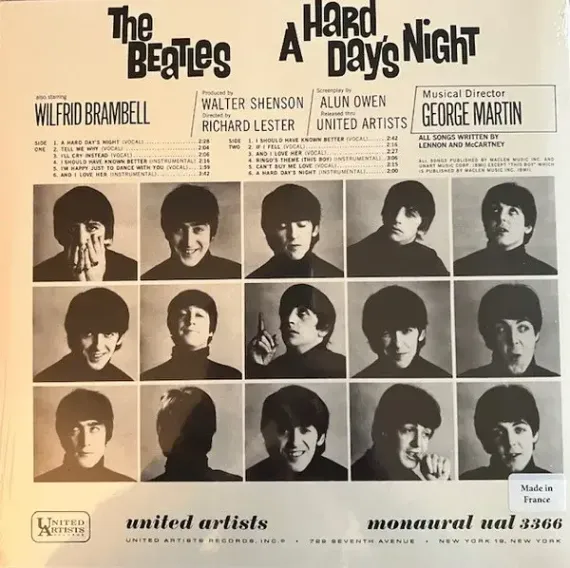 The Beatles – A Hard Day&#39;s Night (Original Motion Picture Sound Track, US Version) LP