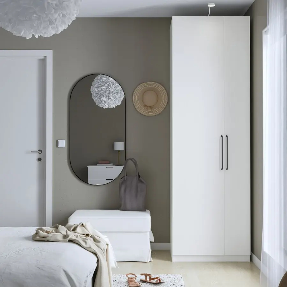 Гардероб- IKEA PAX/FORSAND / ПАКС/ ФОРСАНД ИКЕА, 75х60х236 см, белый