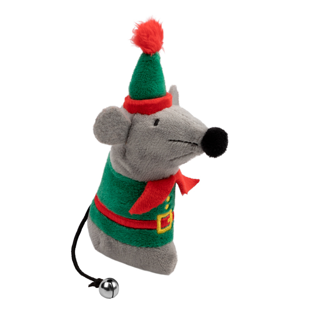 85060 Игрушка для кошек Серая мышка 15 см, серия X-mas TALES, GiGwi