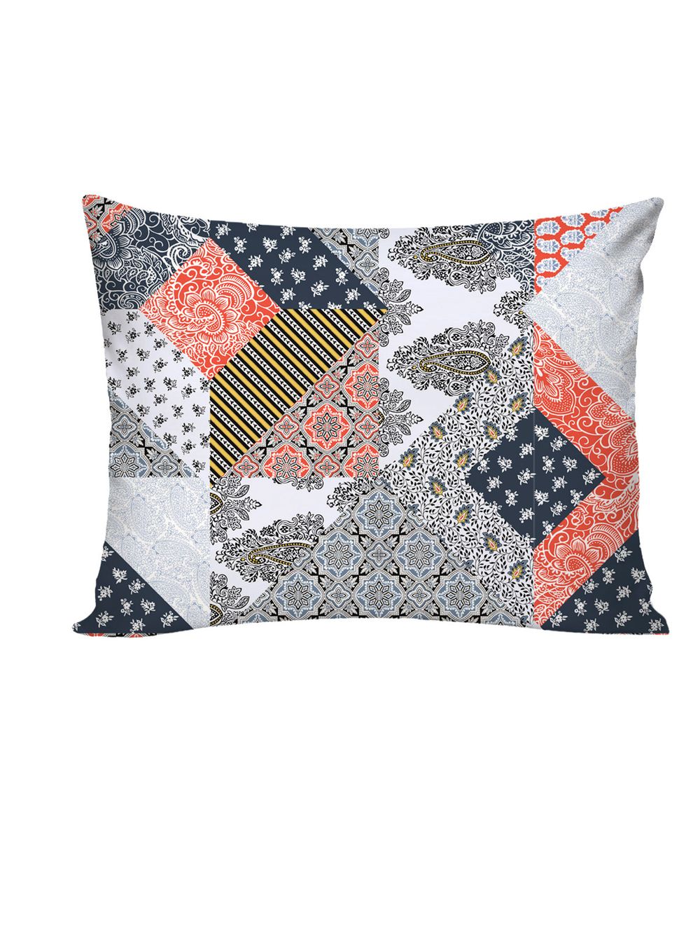 Постельное белье перкаль Сказка "Пэчворк" 1,5-сп Наволочка 50х70 см 1 шт Простынь на резинке 90x200 см Пододеяльник 145x215 см