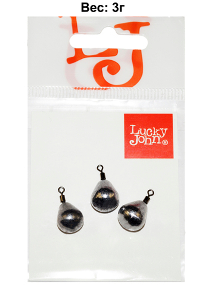 Грузa Lucky John JIG RIG 3г, уп. 3шт
