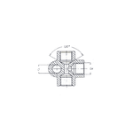 Адаптер для тормозной трубки F-F 10x1 (тип 11)