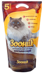 Минеральный наполнитель Зооник для кошачьих туалетов 5 л