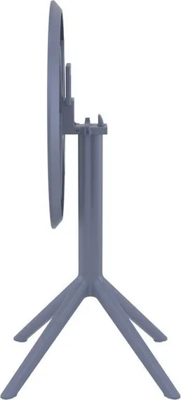 Стол пластиковый складной Sky Ø60 серый