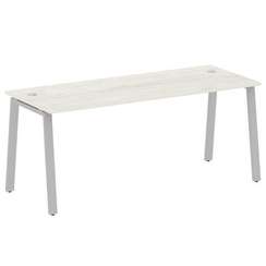 Metal System Стол письменный на А-образном м/к БА.СП-5 Дуб Наварра/Металл Серый 1800*720*750