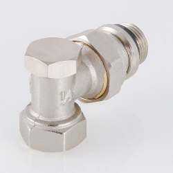 Клапан настроечный угловой 1/2" с дополнительным уплотнением