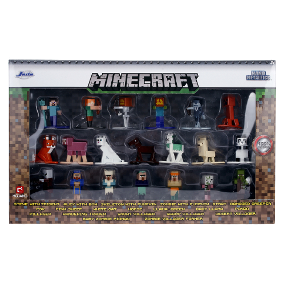 Набор Jada Toys Nano Metalfigs Minecraft wave 3