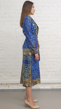 Комплект (платье и жакет), по мотивам старинного индийского ковра