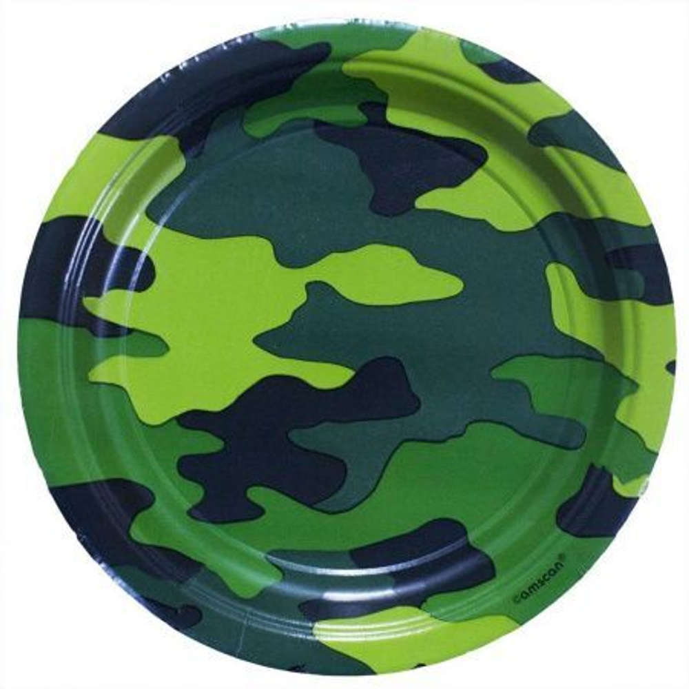 Тарелка Бумажная Камуфляж 23 см 6шт.