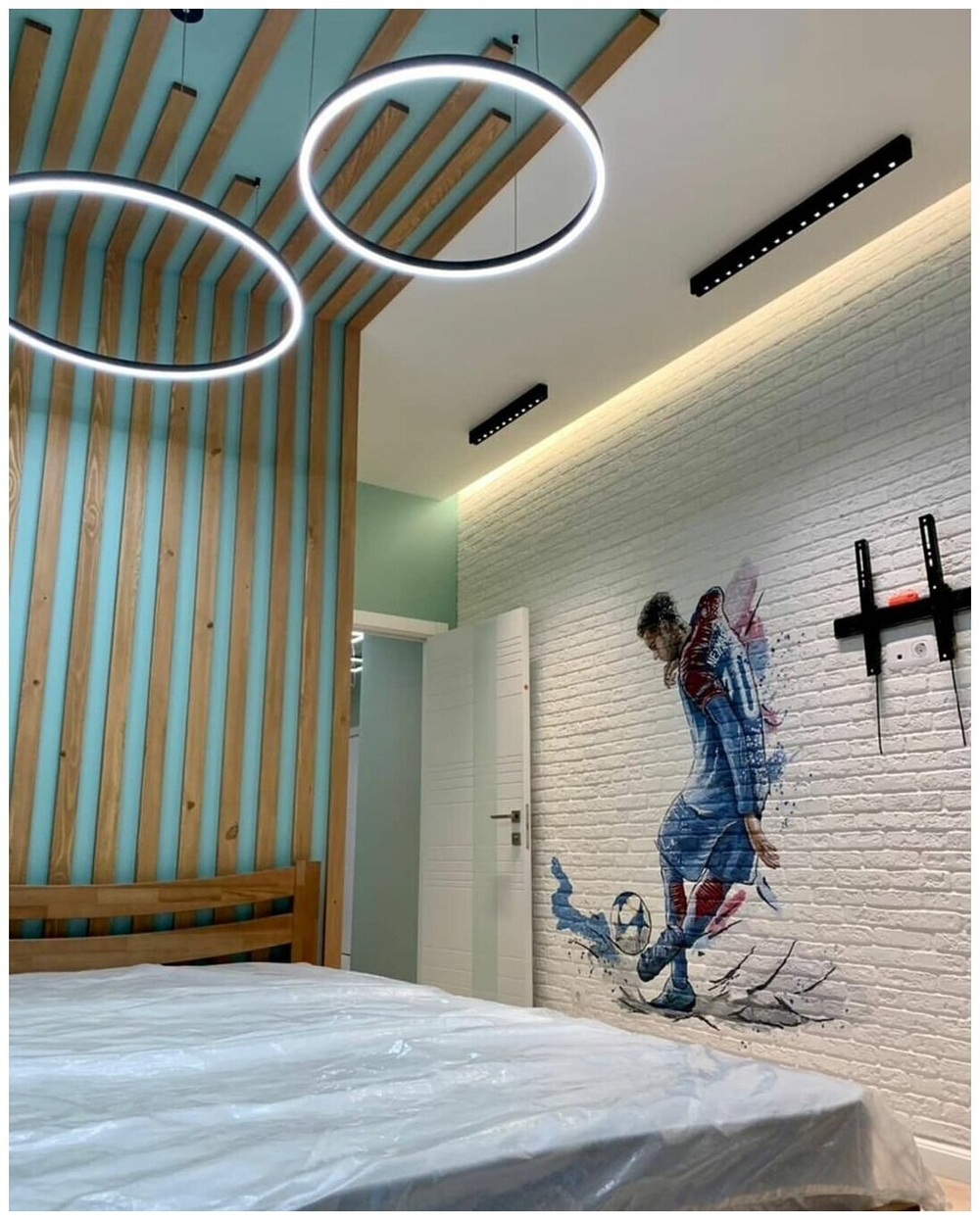 Потолочно-стеновые рейки с подсветкой из Сосны 60х20мм