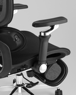 Кресло офисное TopChairs Prodigy с оттоманкой черный