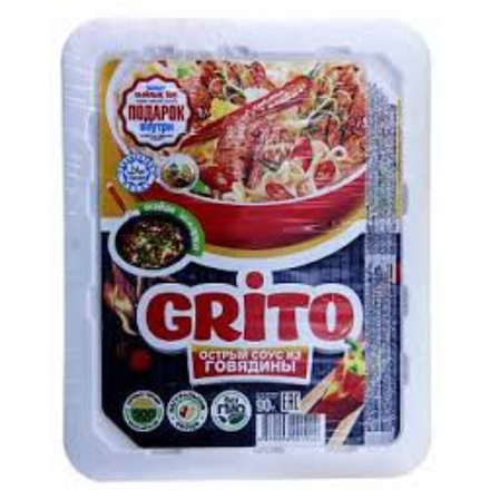 Лапша Grito Говядина острый соус 90 гр