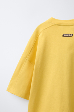 ZARA X PUKAS ФУТБОЛКА PUKAS SURF С НАДПИСЬЮ, ЖЕЛТЫЙ