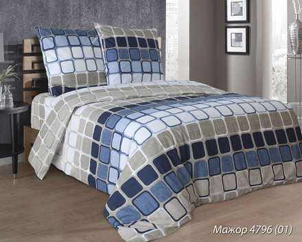 КПБ Дуэт с простыней на рез. 180х200 БЯЗЬ "ББ6"