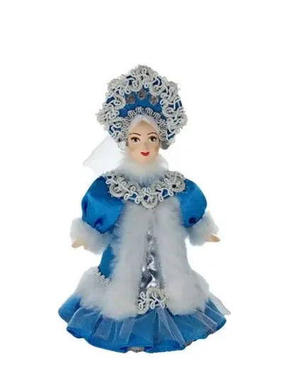 Кукла фарфоровая Снегурочка, 16 см