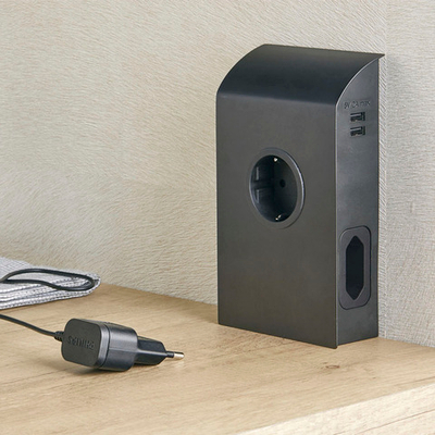 SFL Розетка BORN, накладная, черный