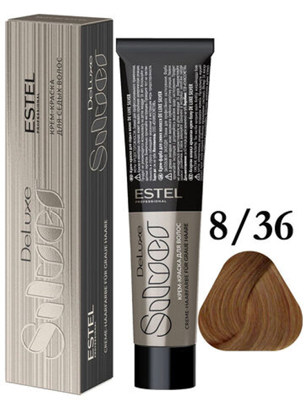 Краска для седых волос Estel DeLuxe Silver (светло-русый золотисто-фиолетовый) 8/36