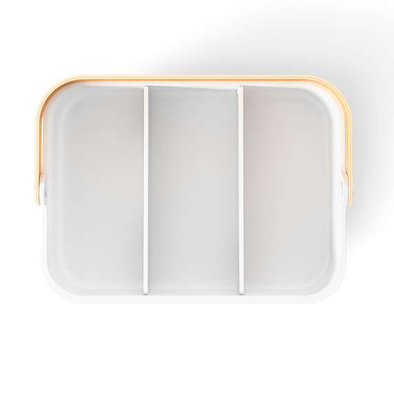 Органайзер bellwood, 35х13 см, белый/натуральное дерево