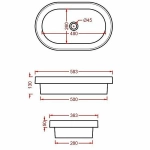 Раковина Artceram Fuori Scala 58,3 TFL033 01 00 белая