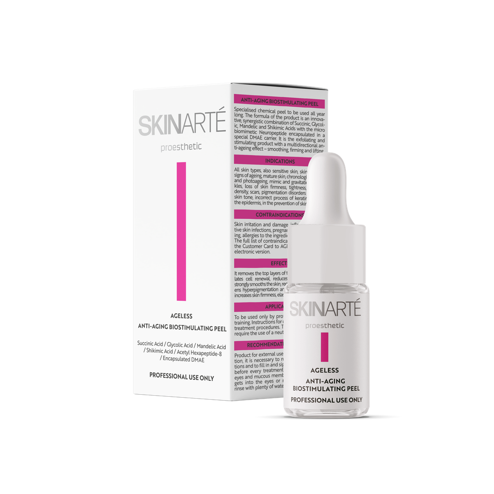 IS SKINARTÉ AGELESS Пилинг с гликолевой, миндальной и шикимовой кислотами + DMAE и янтарной кислотой 5 мл