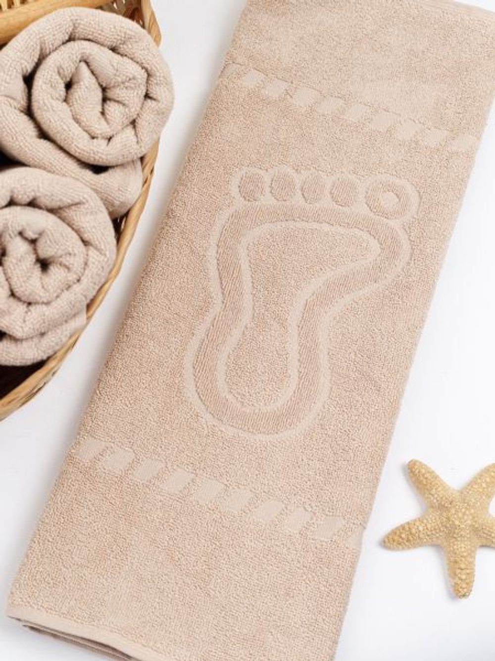 Полотенце махровое, г/к, 50х70, арт. L 50-70 BS, 600 гр/м2, цвет: 022-Бежевый,