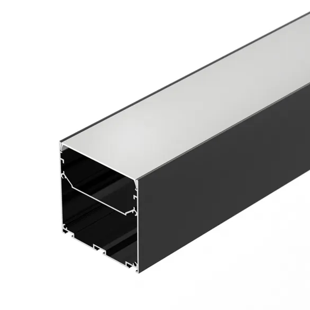 Профиль LINE-S-7575-3000 BLACK (Arlight, Алюминий) 041857