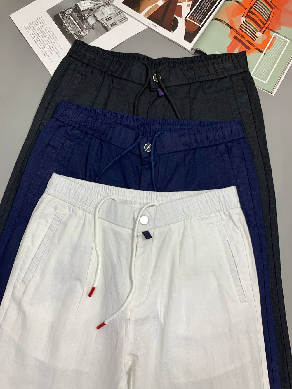 Льняные брюки Kiton