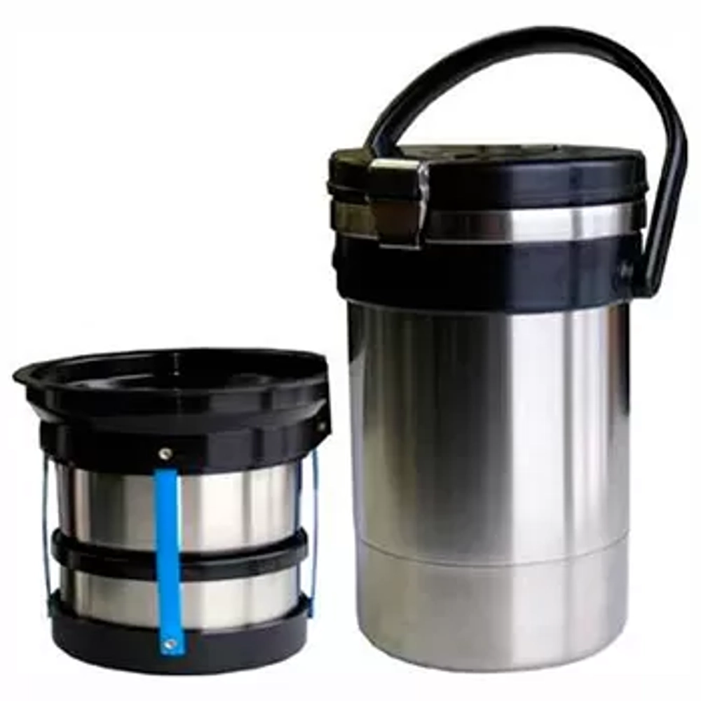 Контейнер для ртутьсодержащих термометров из коррозиестойкой (нержавеющей) стали 2 л