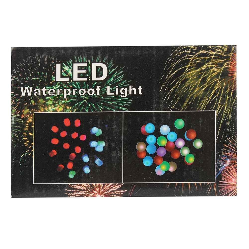 Электрогирлянда LED цветная с насадкой Шар прозрачный, длина насадки 2см, 28 ламп, 5м, 1 р.м.