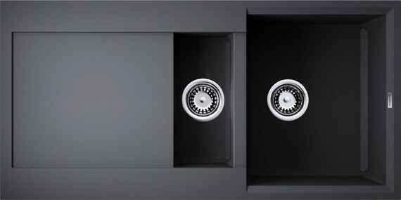 Кухонная мойка OMOIKIRI Sakaime 100-2-BL Tetogranit/черный