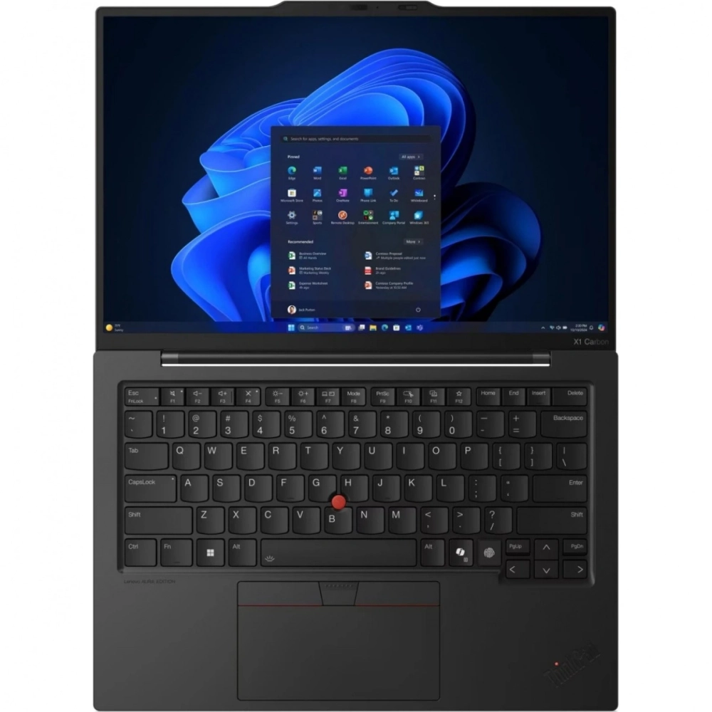 Ноутбук Lenovo ThinkPad X1 Carbon G13 Aura Edition 14" IPS core Ultra 7 265U 32GB/1TB SSD Win 11 Pro черный (21NX00JPSG)